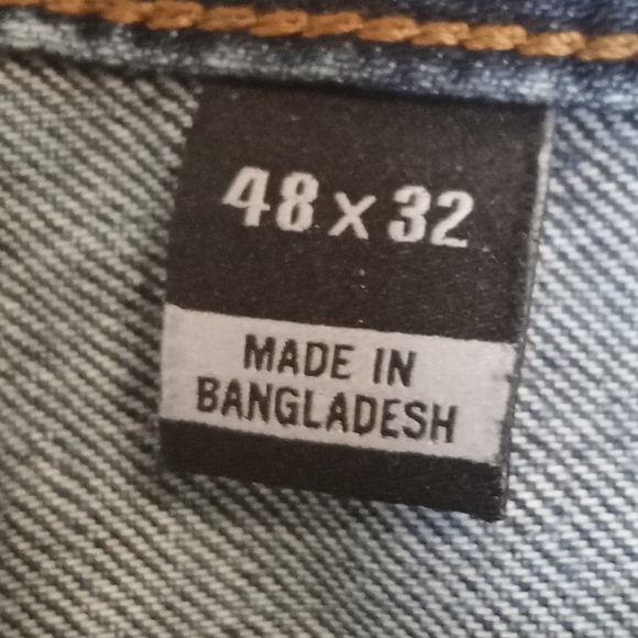 Carhartt Big Mens Denim Relaxed Fit Jean in Color Bay BD5119-M Size 48 x 32 EUC - Picture 6 of 15